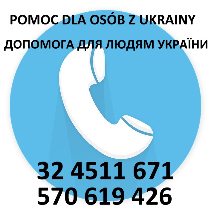 Obrazek zawiera numery telefonów dla obywateli Ukrainy